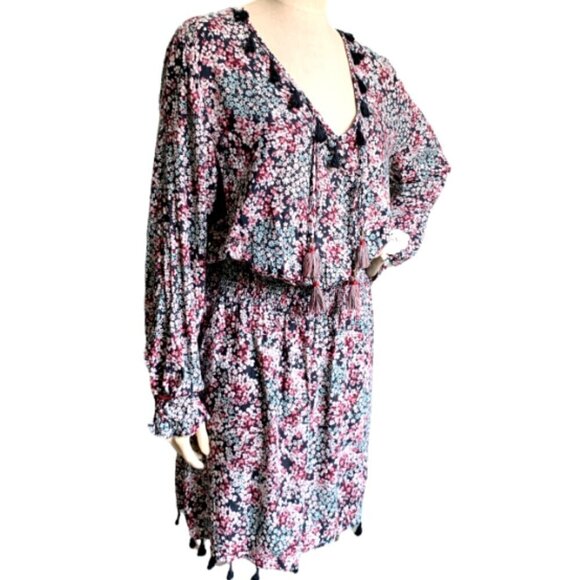 NWT Knox Rose Women's Tassel Trim Dress BOHO Priarie Sz XXL/18 #26A - Picture 4 of 9